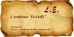 Lindtner Enikő névjegykártya